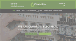 Desktop Screenshot of cambrian-electrical.com