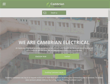 Tablet Screenshot of cambrian-electrical.com